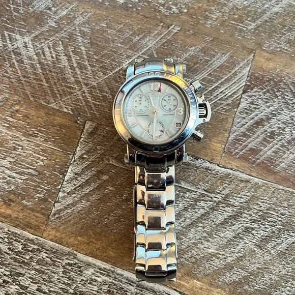 Klaus-Kobec Contemporary Chronograph KKL2008 .24 TCW Diamond Ladies Watch - Picture 4 of 4